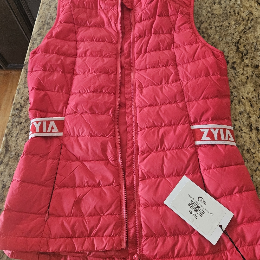 Zyia RED Quilted Vest